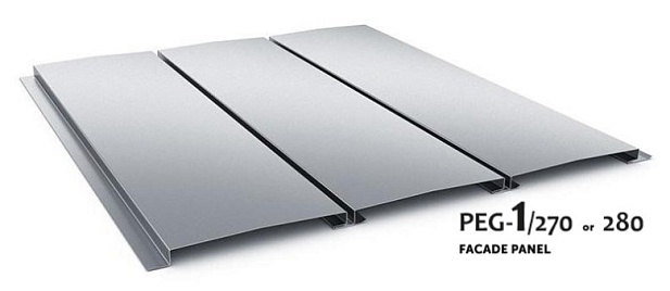 Trapezoidal and facade sheets - PEG - 1/270 or 280 facade panel