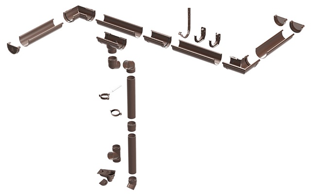 Gutter systems 125/90 (110) - Proaqua - PVC gutter system