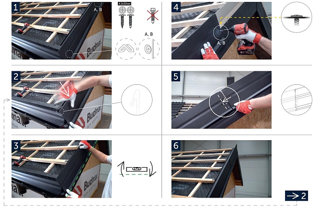 System of Modular Flashings MOD - Outer barge flashing WZ 224 L/R