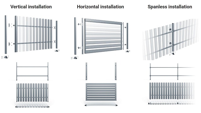 Fence systems - Picket & Rail fences Double leaf gate 02