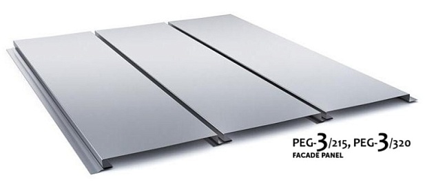 Trapezoidal and facade sheets - PEG - 3/215, PEG - 3/320 facade panel