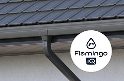 Square Steel Gutter System Flamingo iQ