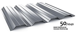 Trapezoidal and facade sheets - TRB - 50/1040 roof profile / facade - trapezoidal sheets