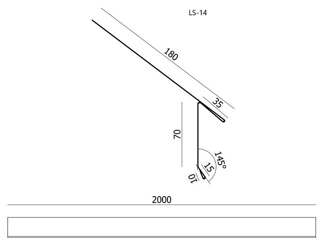 Roof panels - Starter track LS-14